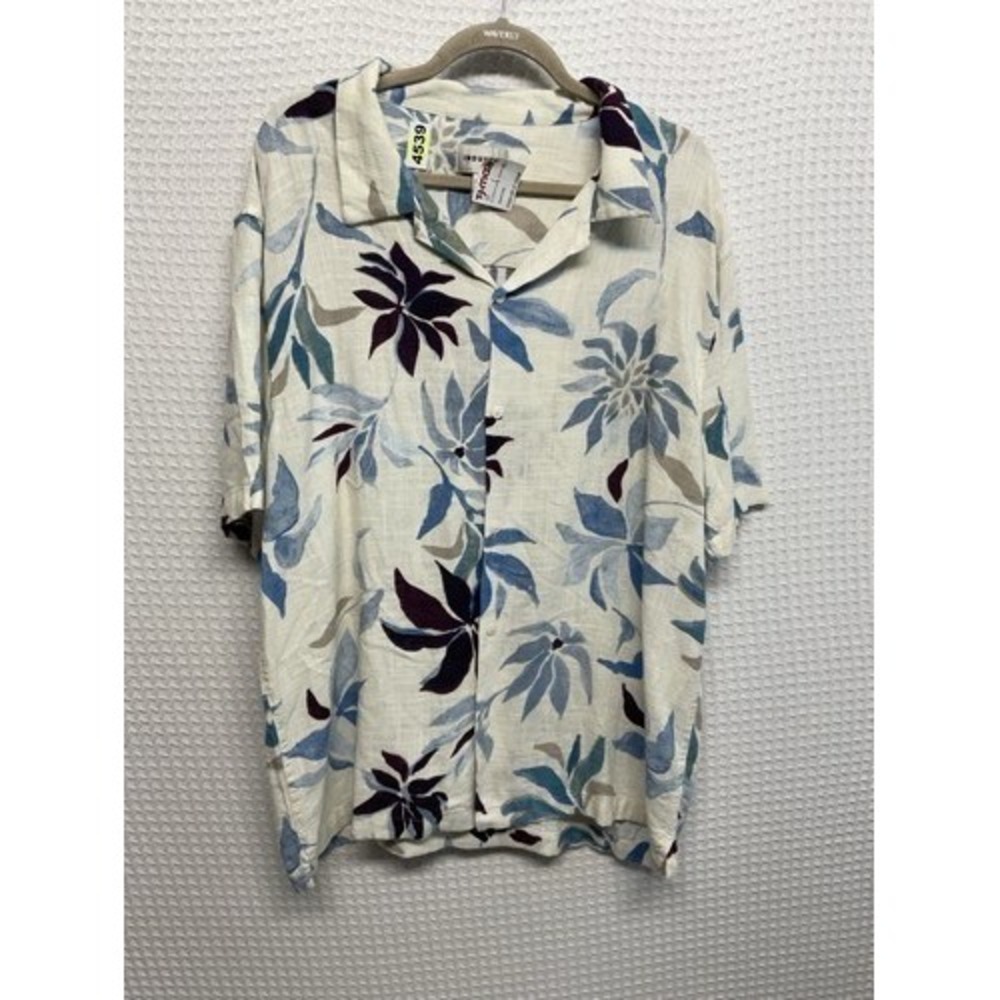 NWT Industry Floral Camp Hawaiian Short Sleeve Button Up Shirt Mens XL China